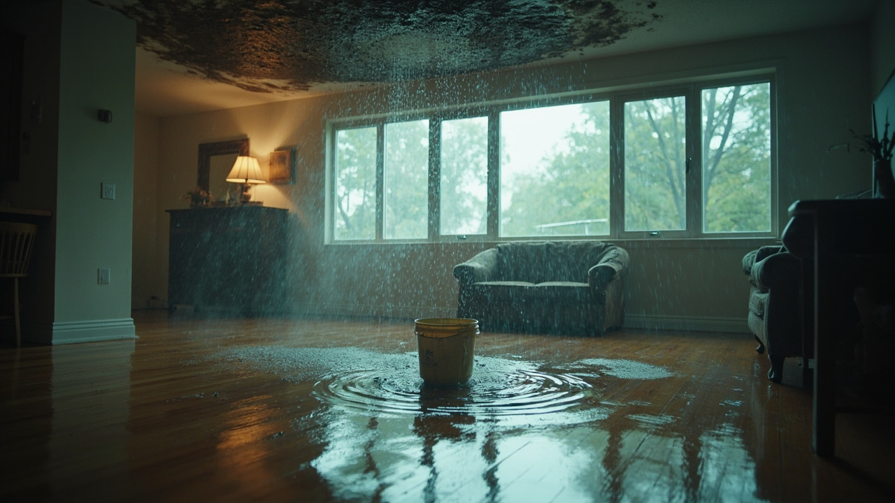 Roof Leaking in Heavy Rain in Indianapolis – 24/7 Emergency Response Stops Water Damage Fast