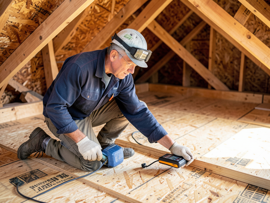 Identifying and replacing rotted plywood decking b