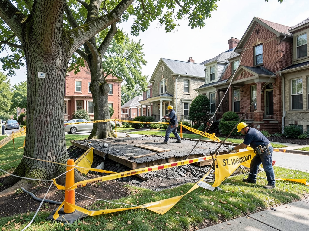 Protecting your landscaping and property during a roof tear-off in the St. Joseph historic area