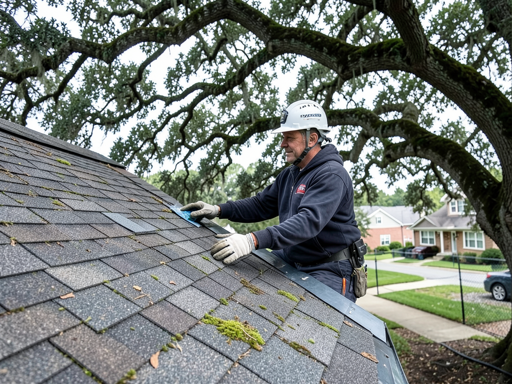 Protecting your roof from the heavy overhanging tr
