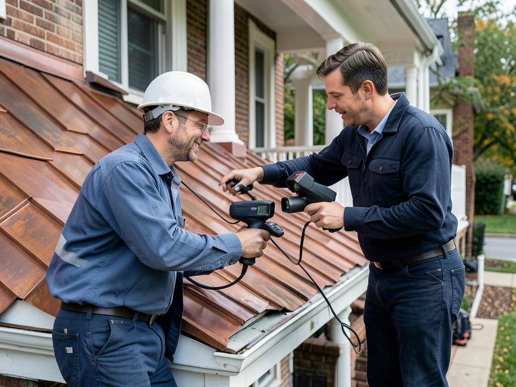 Restoring the character of metal porch roofs on hi