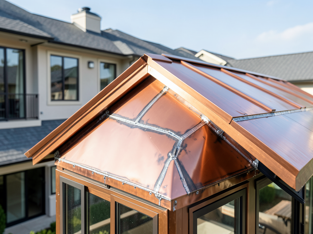 Using copper flashing and accents to elevate the c