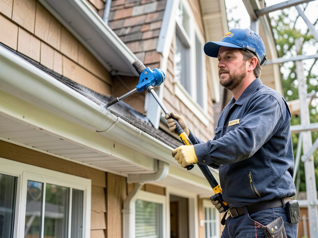 Why deep eaves and large overhangs on mid-century modern homes in Brendonwood need special gutter care
